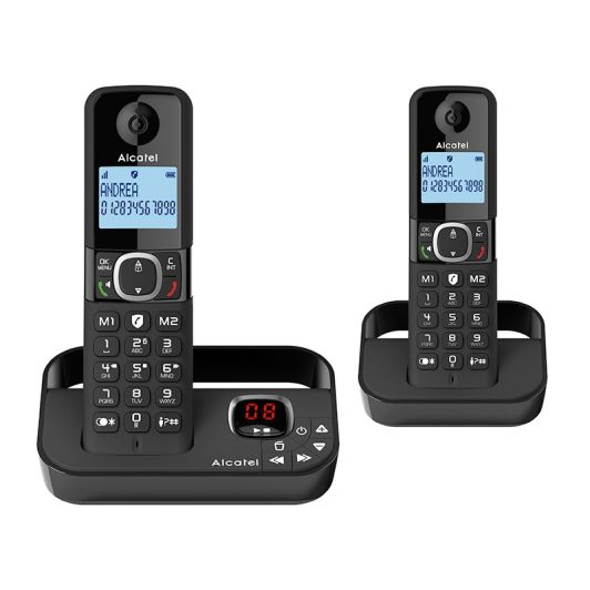 Duo Telefoon ALCATEL F860 met antwoordapparaat zwart