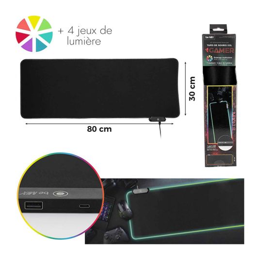 Gaming muismat  CMP XL RGB 2-poorts USB 