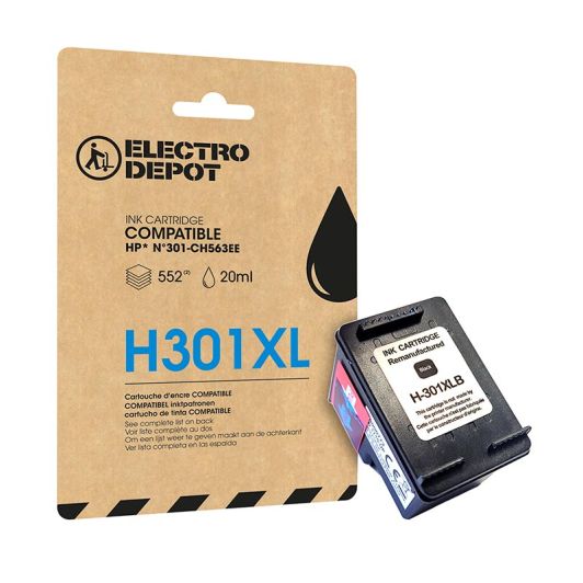 Cartridge ELECTRO DÉPÔT zwart XL H301