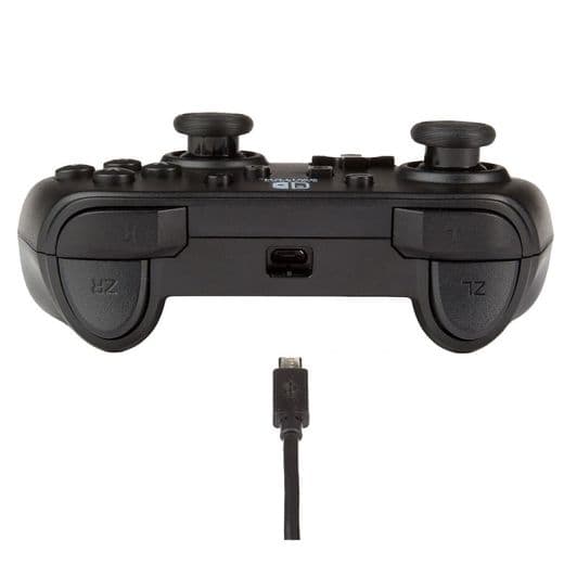 Manette POWER A fil noire pour SWITCH