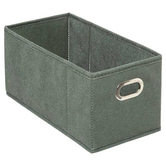 Boîte de rangement pliable kaki 15x31 cm