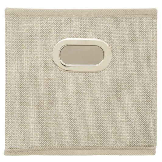 Opvouwbare opbergdoos beige gevlekt 15x31 cm