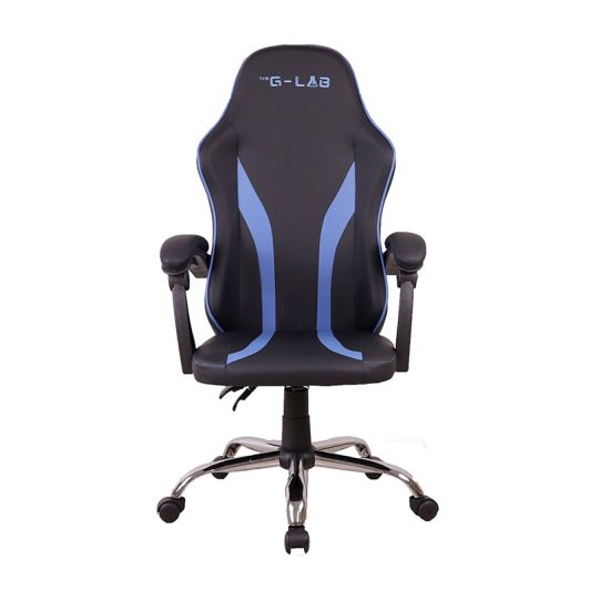 Gaming stoel THE G-LAB K-SEAT NEON blauw en zwart