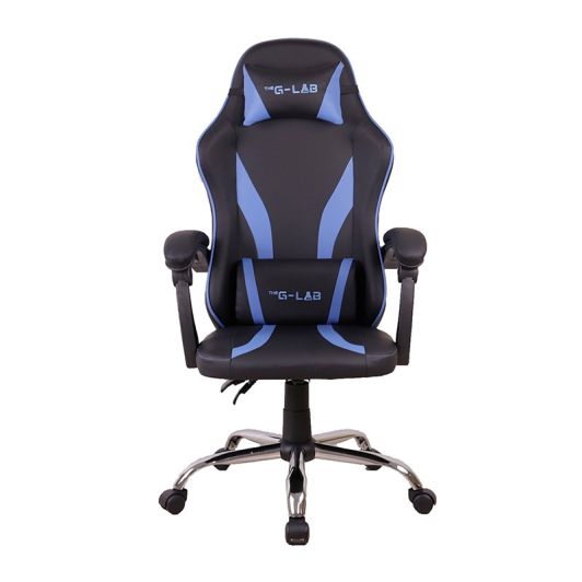 Gaming stoel THE G-LAB K-SEAT NEON blauw en zwart