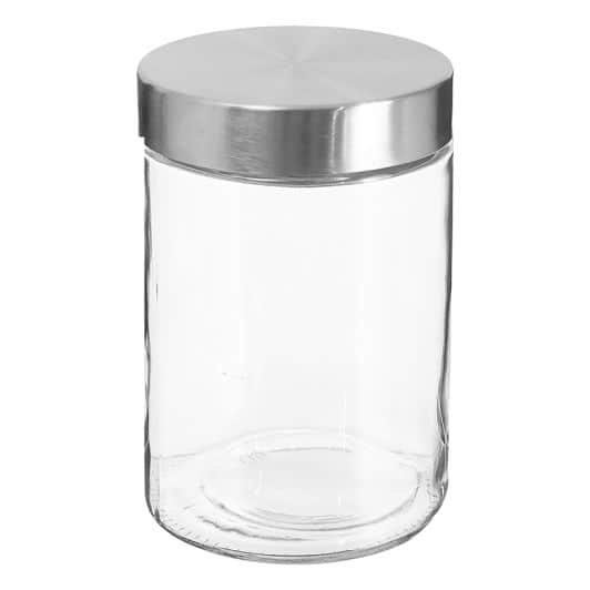 Bokaal glas en inox 1,2L