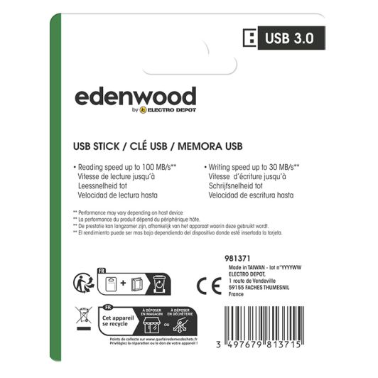 Clé USB EDENWOOD 128Go