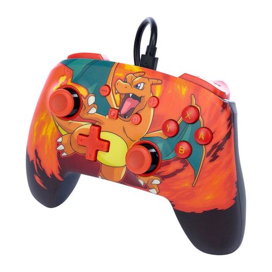 Manette de jeu POWER A filaire Dracaufeu pour Nintendo Switch