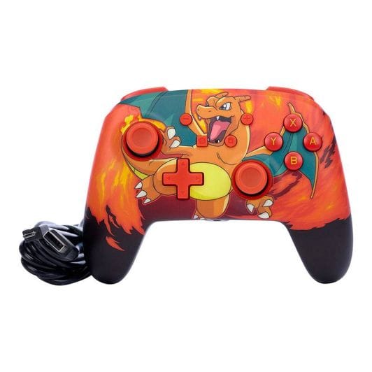 Manette de jeu POWER A filaire Dracaufeu pour Nintendo Switch