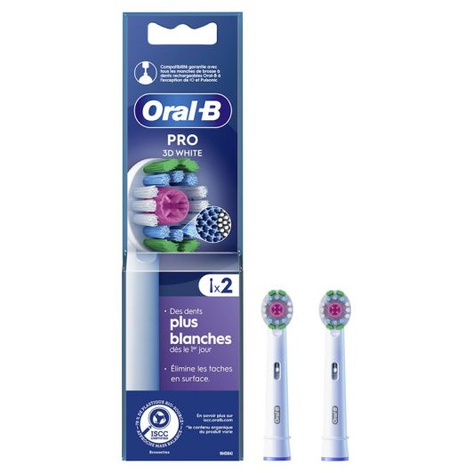 Borsteltje ORAL-B 3D WHITE x2