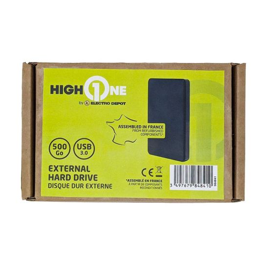 DISQUE DUR HIGH ONE 500Go USB C 3.0 Reconditionné grade A+