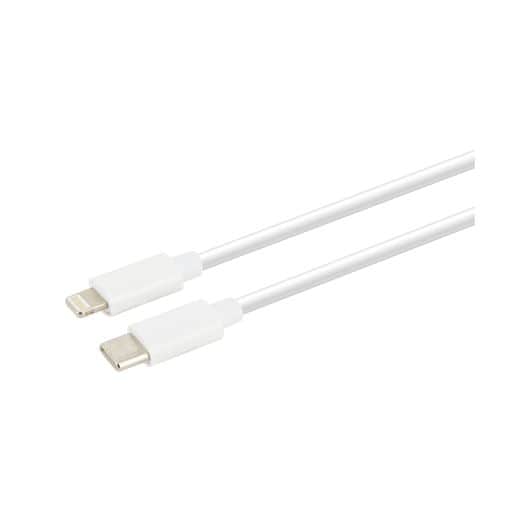 Câble EDENWOOD LIGHTNING USB C 1M BLANC 