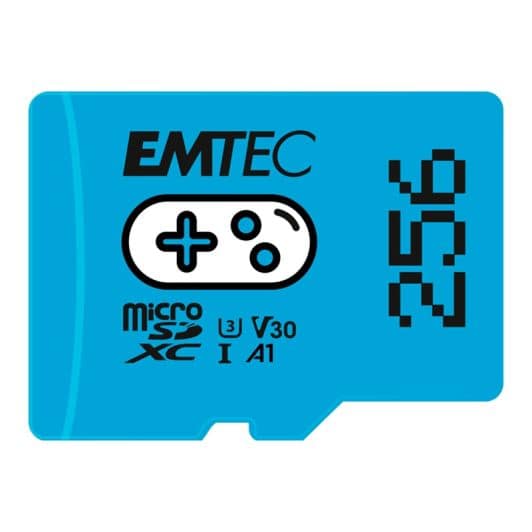 Carte Micro SD EMTEC 256Go GAMING