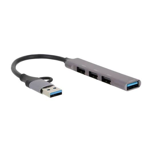 HUB SEDEA USB-C (+adapteur) -> 4 ports