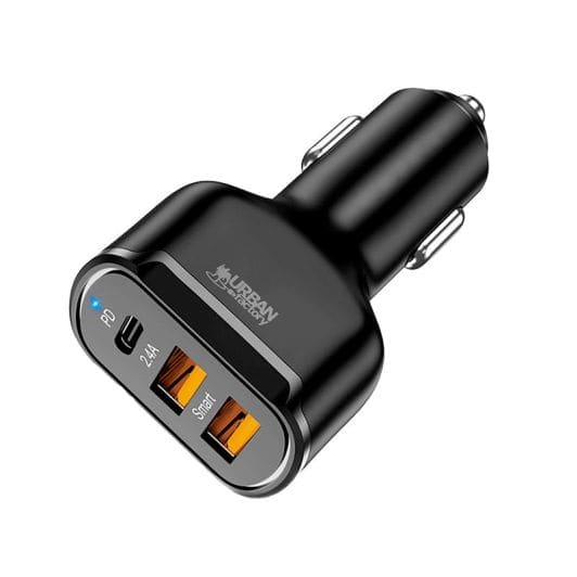 Autolader URBAN FACTORY usb a en usb c 30W