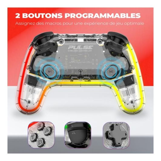 Manette sans fil SPIRIT OF GAMER NEON pour SWITCH