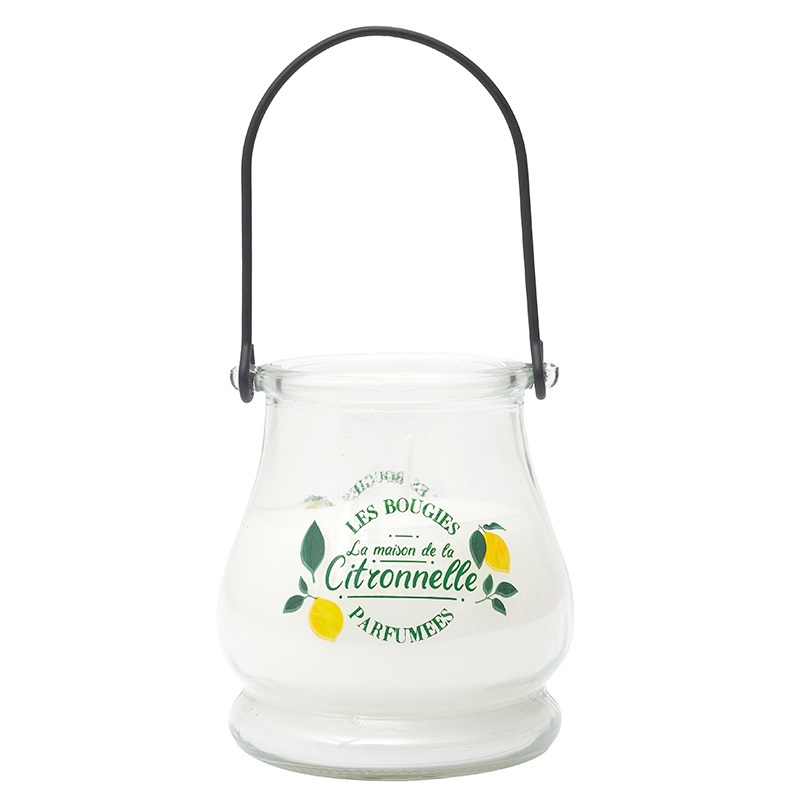 Kaars in glazen pot - Citronella LED