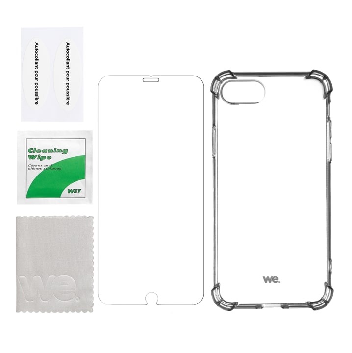 Scherm bescherming & Hoesje iPhone 7/8/SE