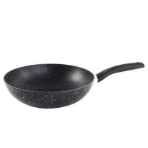 Wok 28cm gesmeed aluminium steeneffect alle kookplaten waarvan inductie