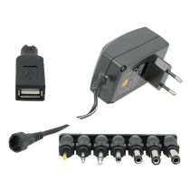 Universele voeding EDENWOOD 3 tot 12V 2,25A zwart