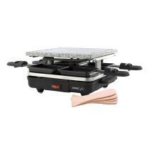 Raclette multifunctioneel COSYLIFE 4 personen + steen CL-R4P2
