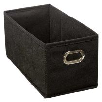 Opbergdoos Opvouwbaar zwart 15x31 cm