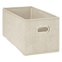 Opvouwbare opbergdoos beige gevlekt 15x31 cm