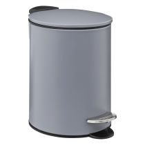Vuilbak 3L metaal grijs