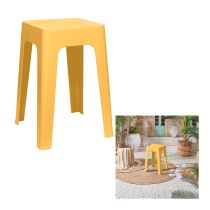 Tabouret monobloc empilable moutarde