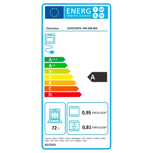 Four à chaleur tournante ELECTROLUX EOF3C40TH