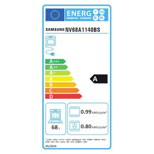 Four encastrable SAMSUNG  à chaleur tournante NV68A1140BS