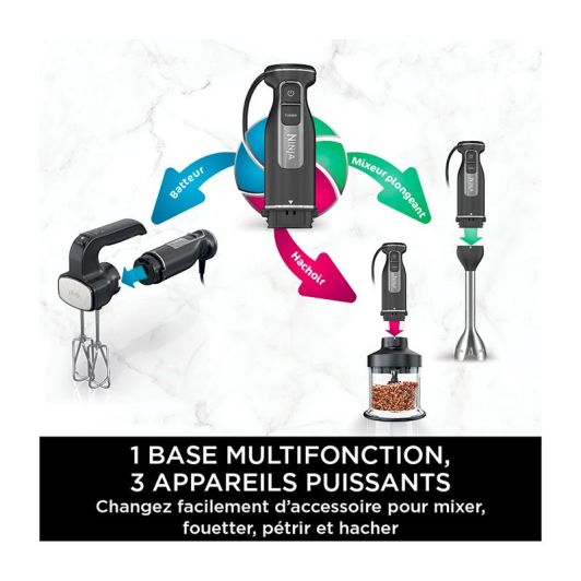 Mixer multi NINJA 3-en-1 Noir Foodi CI10