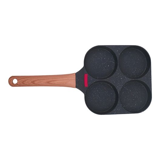 Vierkante pan met 4 holtes