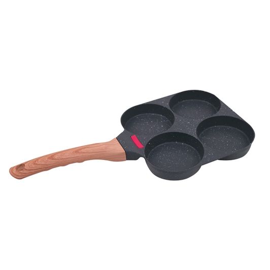 Vierkante pan met 4 holtes