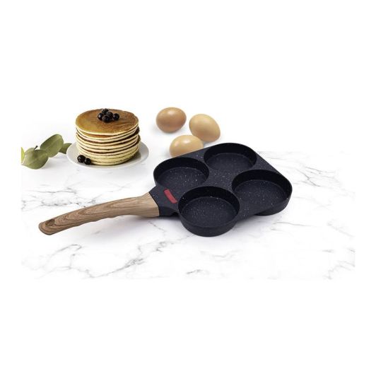 Vierkante pan met 4 holtes