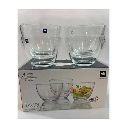 schaaltjes glas LEONARDO Tavola x4 