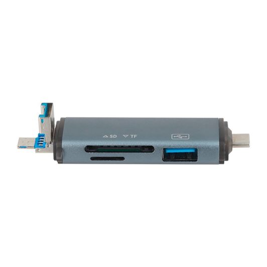 Lecteur de cartes multifonction SEDEA 6 en 1 - USB ► USB-C