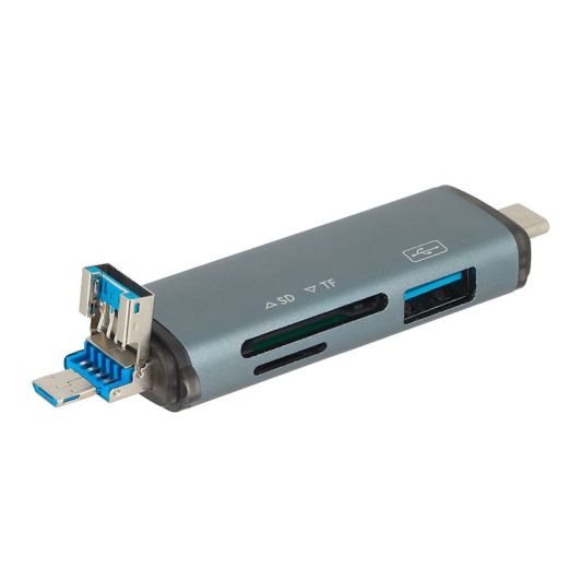 Lecteur de cartes multifonction SEDEA 6 en 1 - USB ► USB-C