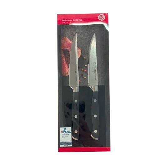 Messenset voor steak x2 full inox