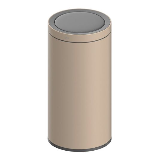 Vuilbak met sensor 40L metaal zilver