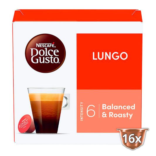 Dosettes DOLCE GUSTO LUNGO 16 capsules