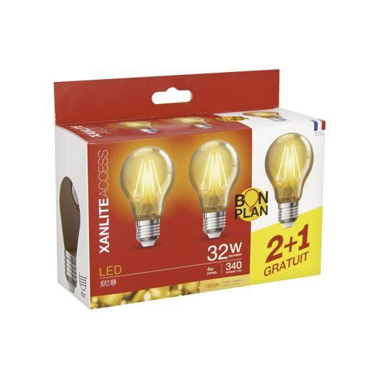 Lamp XANLITE E27x3 deco