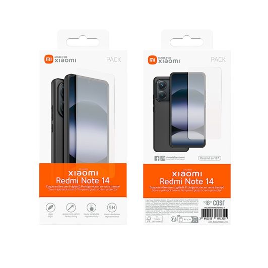 PACK Hoes + Gehard Glas MADE FOR XIAOMI REDMI 14 4G