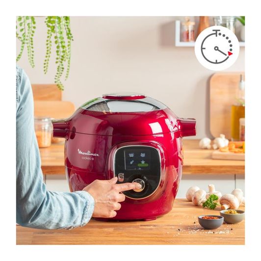 Multicooker  MOULINEX 180R ROOD + Extra Crisp-deksel