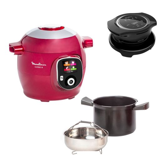 Multicooker  MOULINEX 180R ROOD + Extra Crisp-deksel