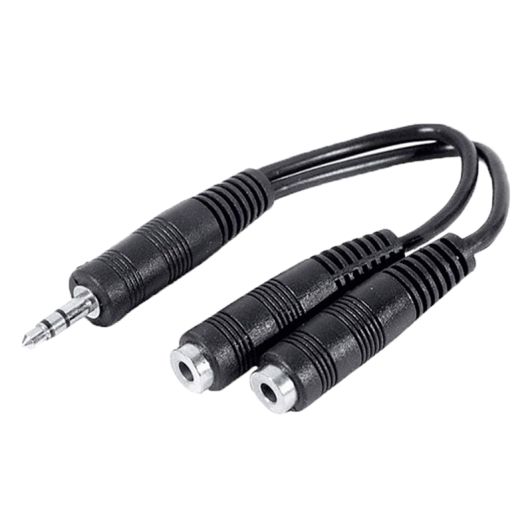 Kabel 1 jack naar 2 jack 3,5 mm
