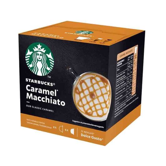 Koffiepads STARBUCKS® by NESCAFE® Dolce Gusto® Caramel Machiatto x 12
