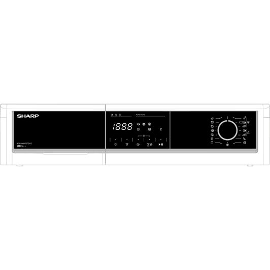 SHARP KD-HHH9S7EW2 Droogkast cond. + warmtepomp 9Kg