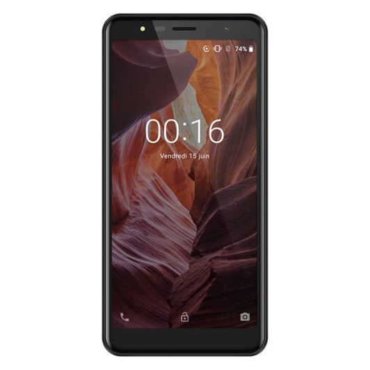 SMARTPHONE DANEW G27 32GB ZWART + COVER & TEMPERED GLASS