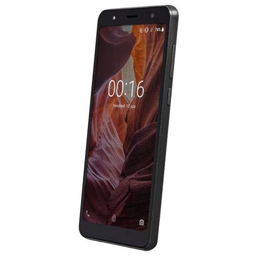 SMARTPHONE DANEW G27 32GB ZWART + COVER & TEMPERED GLASS