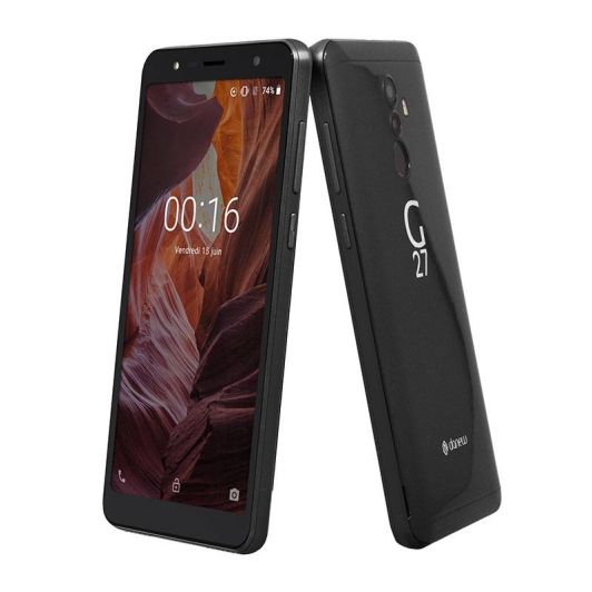 SMARTPHONE DANEW G27 32GB ZWART + COVER & TEMPERED GLASS